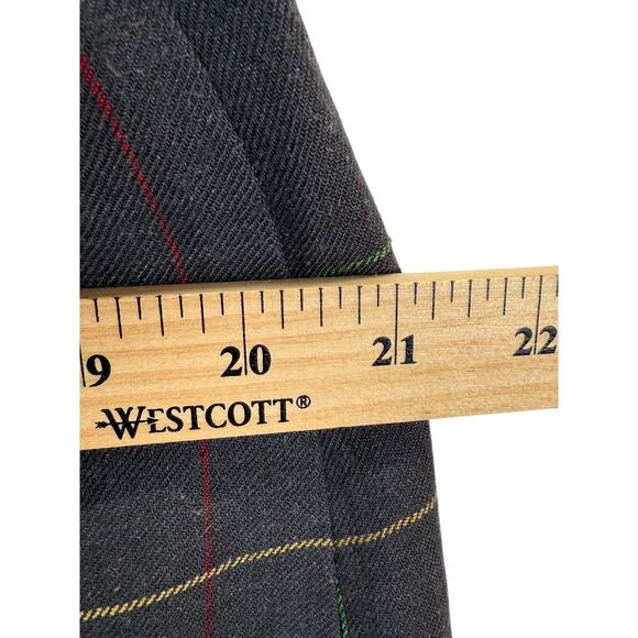 Vintage Cerruti 1881 Femme Paris Skirt Womens 4 Wool Plaid Academia Italy Preppy - Picture 6 of 7
